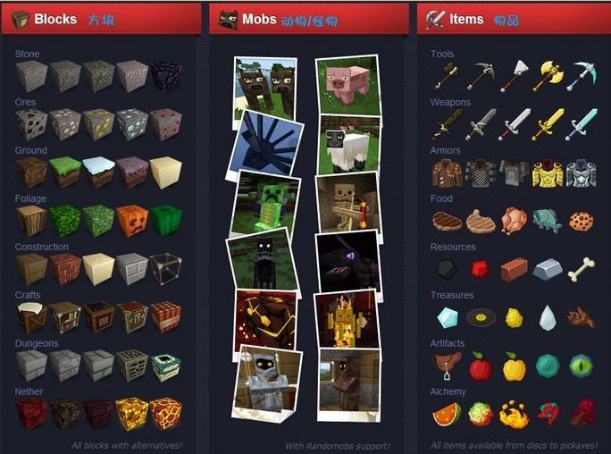 Minecraft Seed Min Material Pack 1.6.2 grüne Version Pentagonal Material Pack