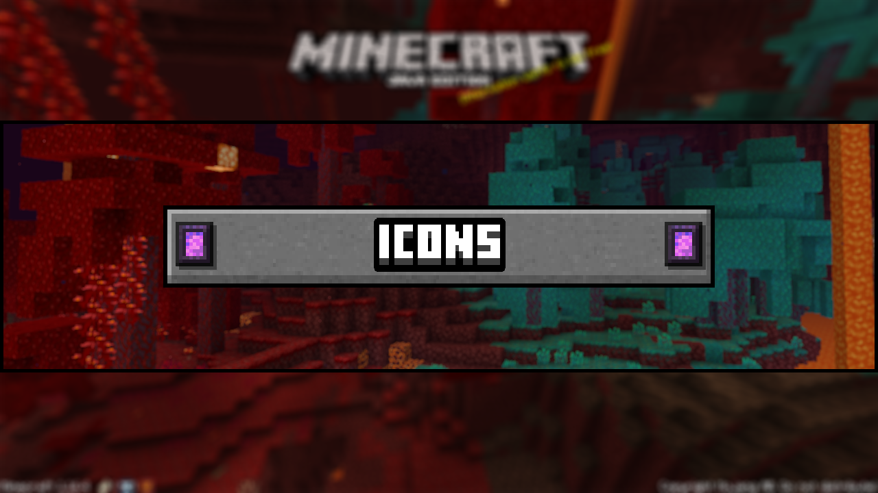 Minecraft -Symbole Ressourcenpaket