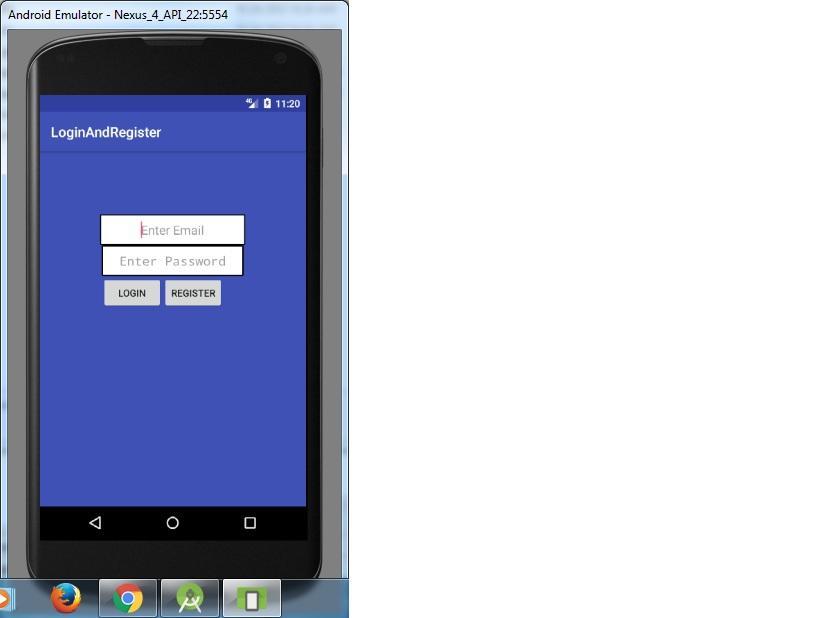 Login and Register Application