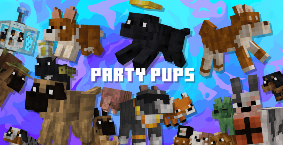 Minecraft Party Welpen Ressourcenpaket | Party Welpen Ressourcenpaket