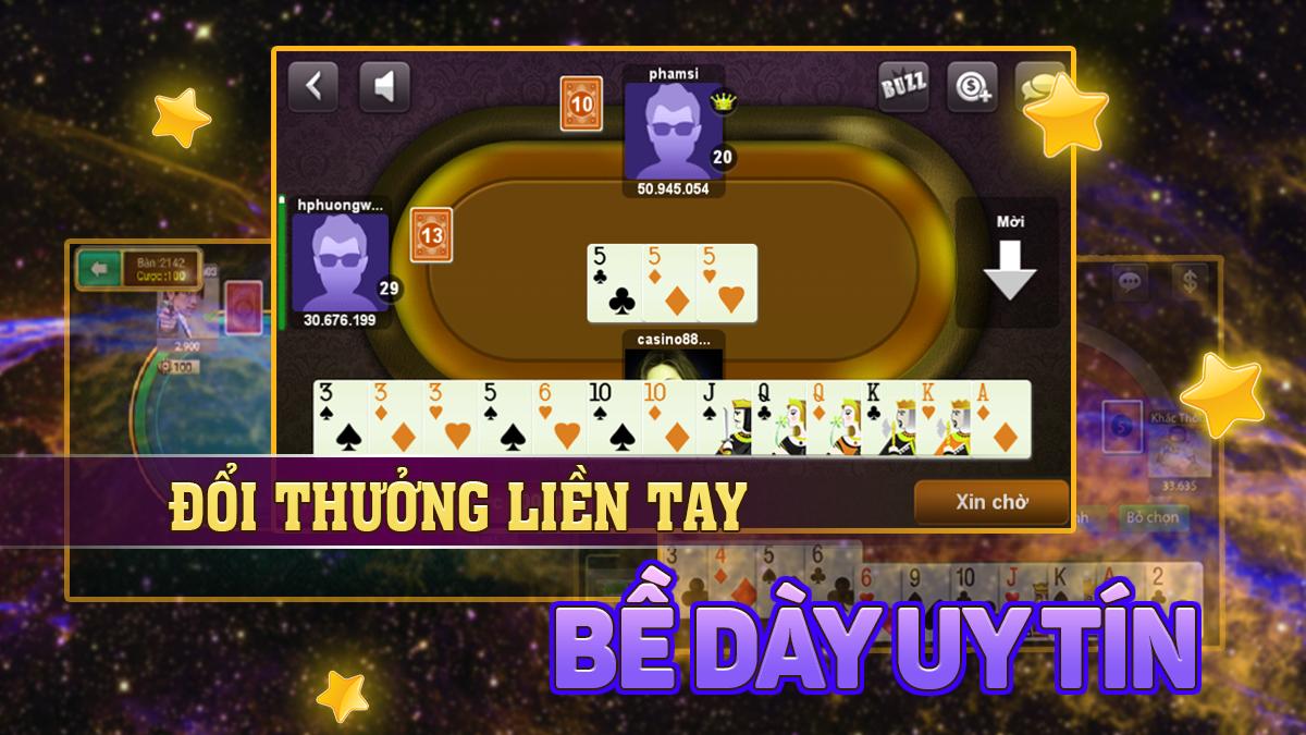 game danh bai doi thuong, game bai doi thuong, sam