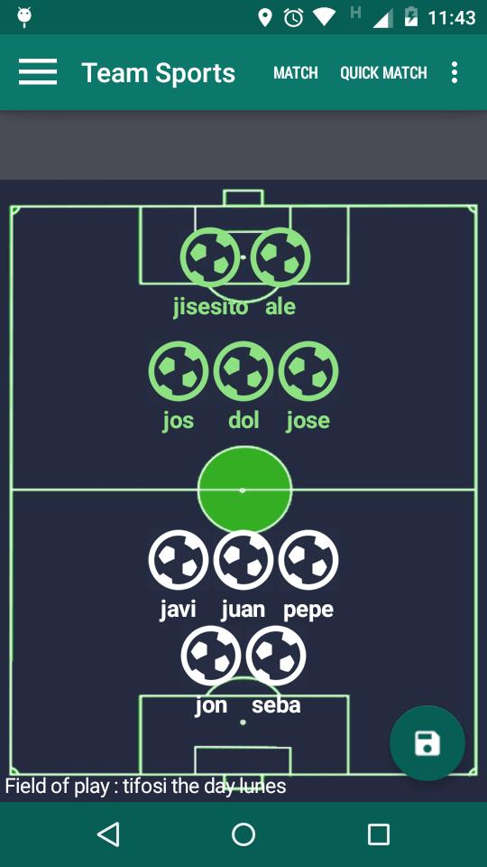 Team  Lineup