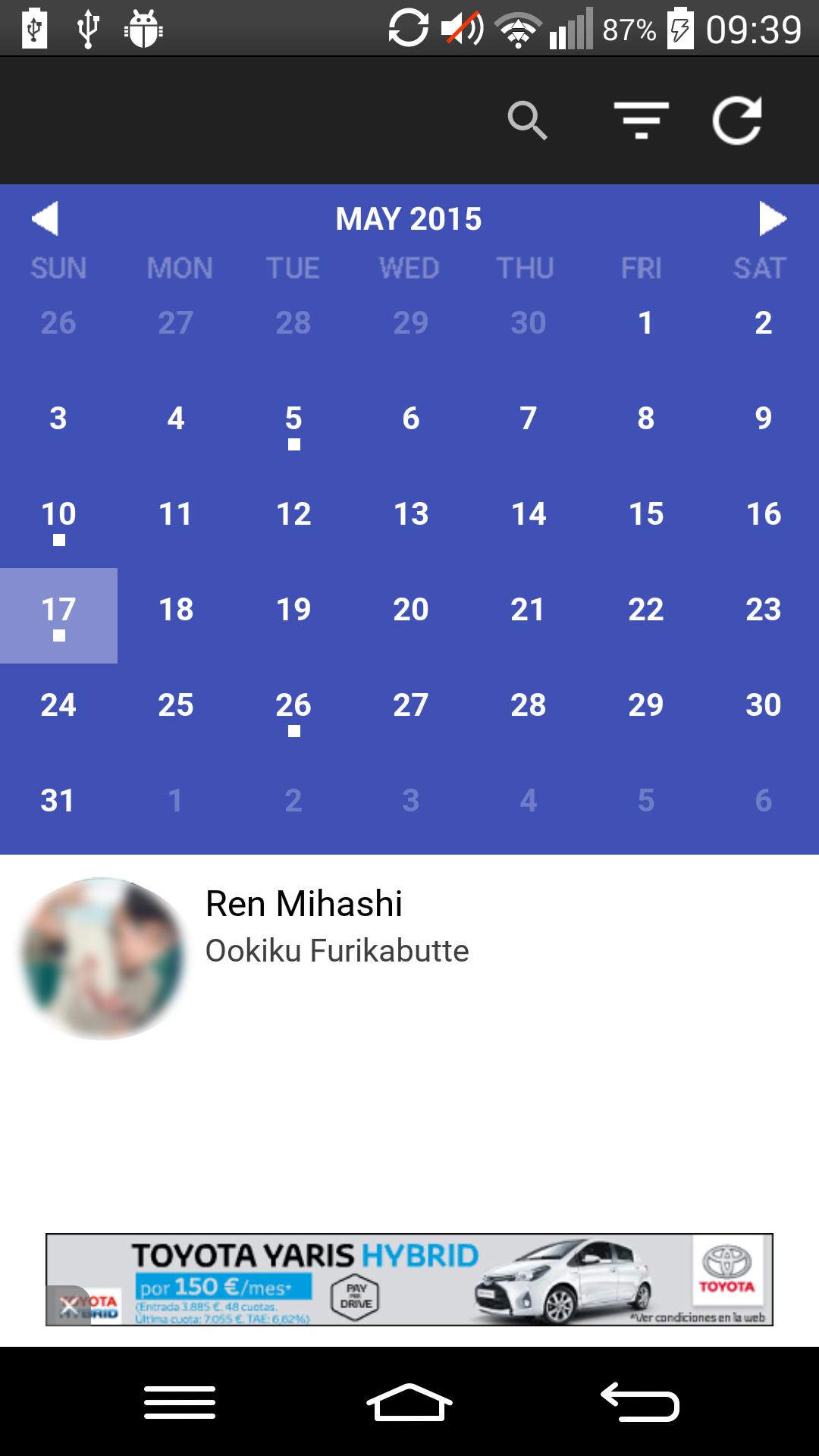 Otaku Calendar
