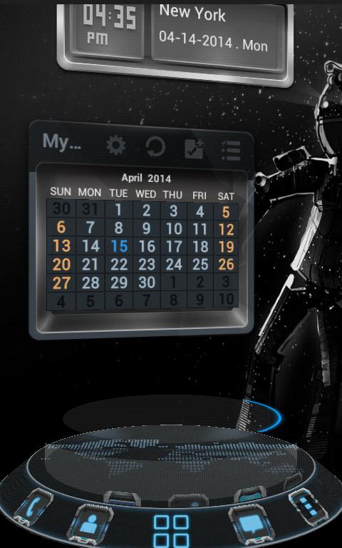 Spacetek Next Launcher Theme