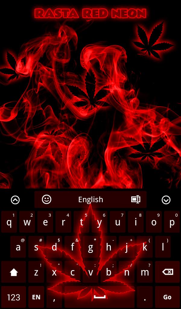 Rasta Red Neon Keyboard