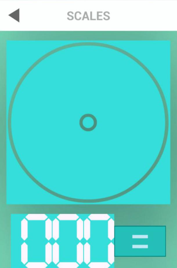 Scales. Meter weight simulator