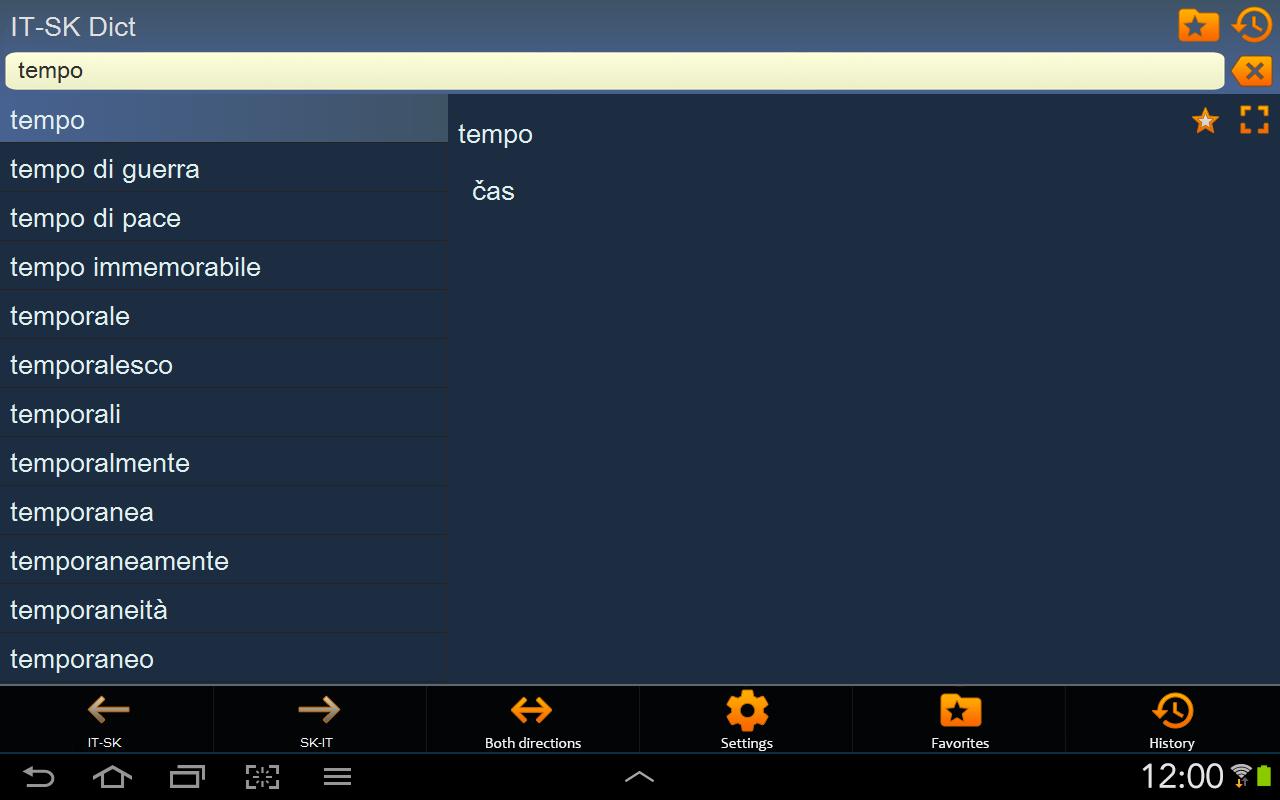 Italian Slovak dictionary