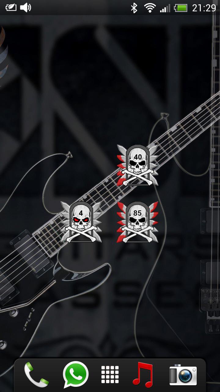 Skull Battery Widget