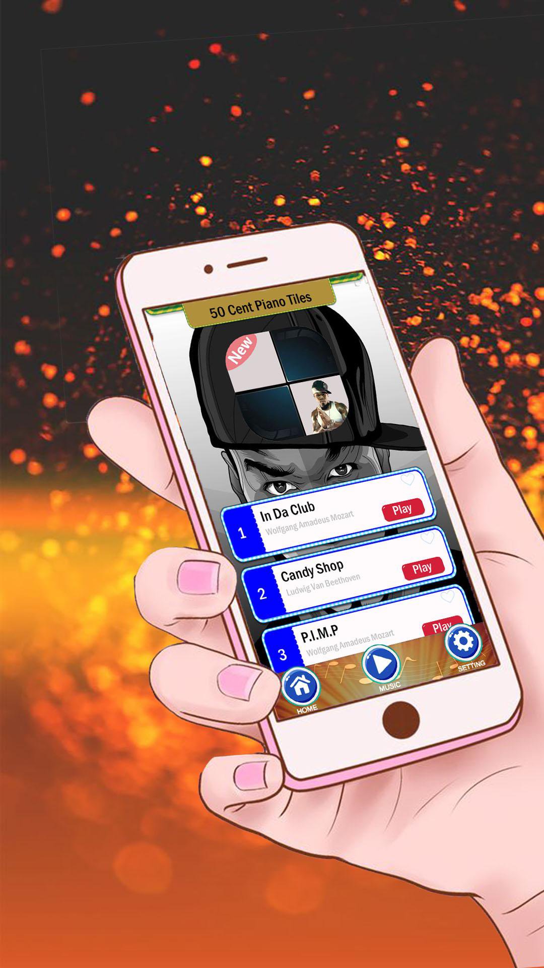 50 Cent Piano Tiles 3