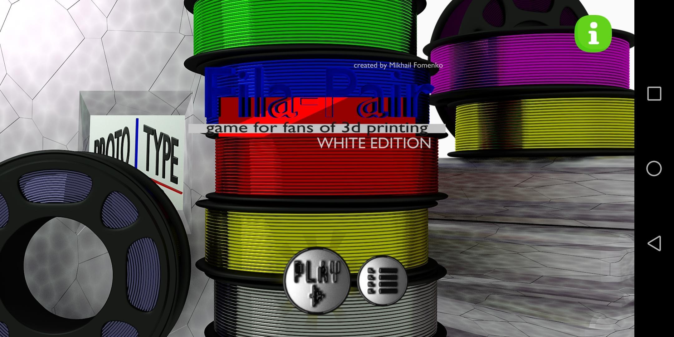 FilaPair WHITE EDITION 3D PRINT