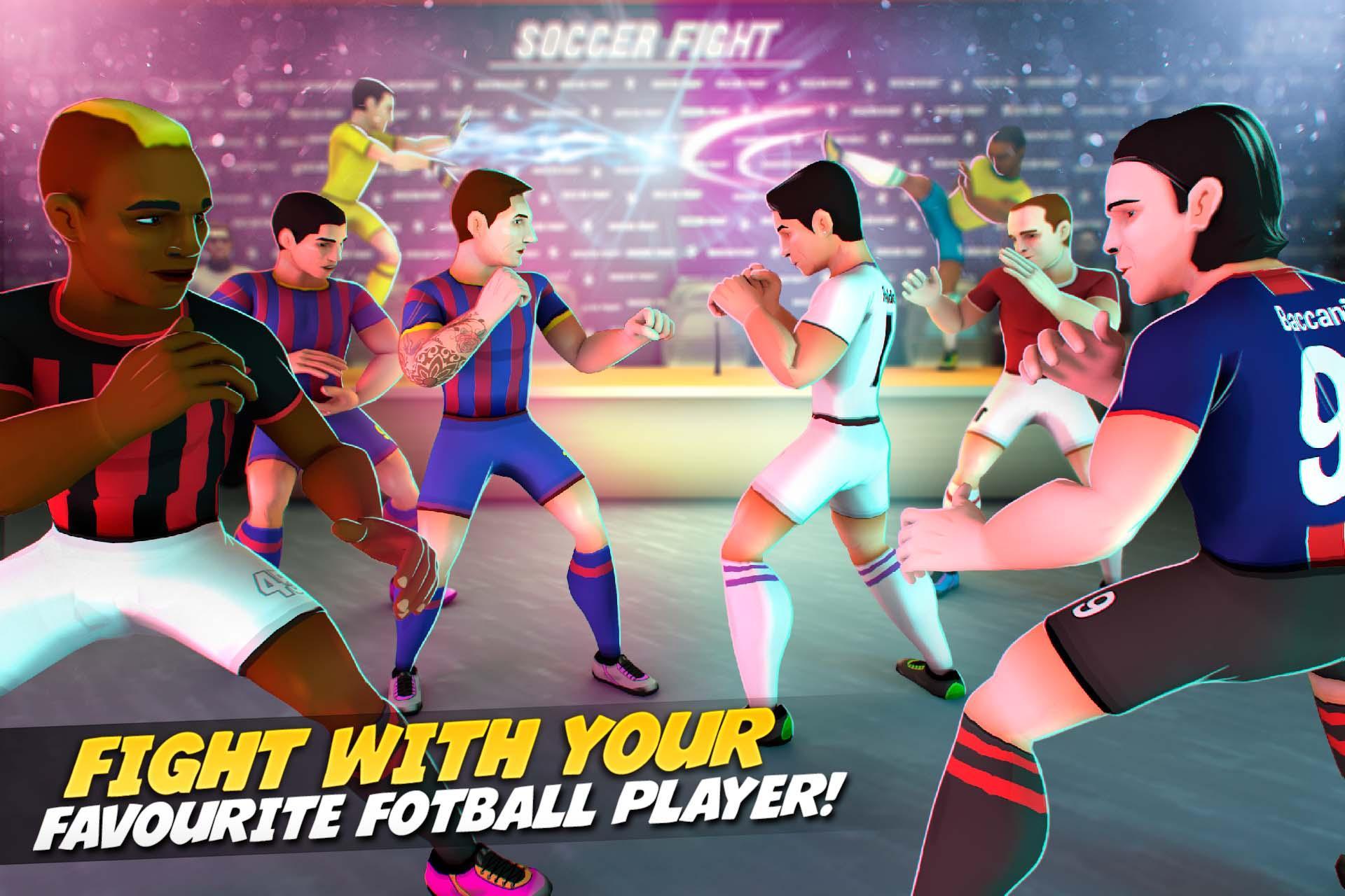 Press Room Soccer Fight! Football Player Combat 3D