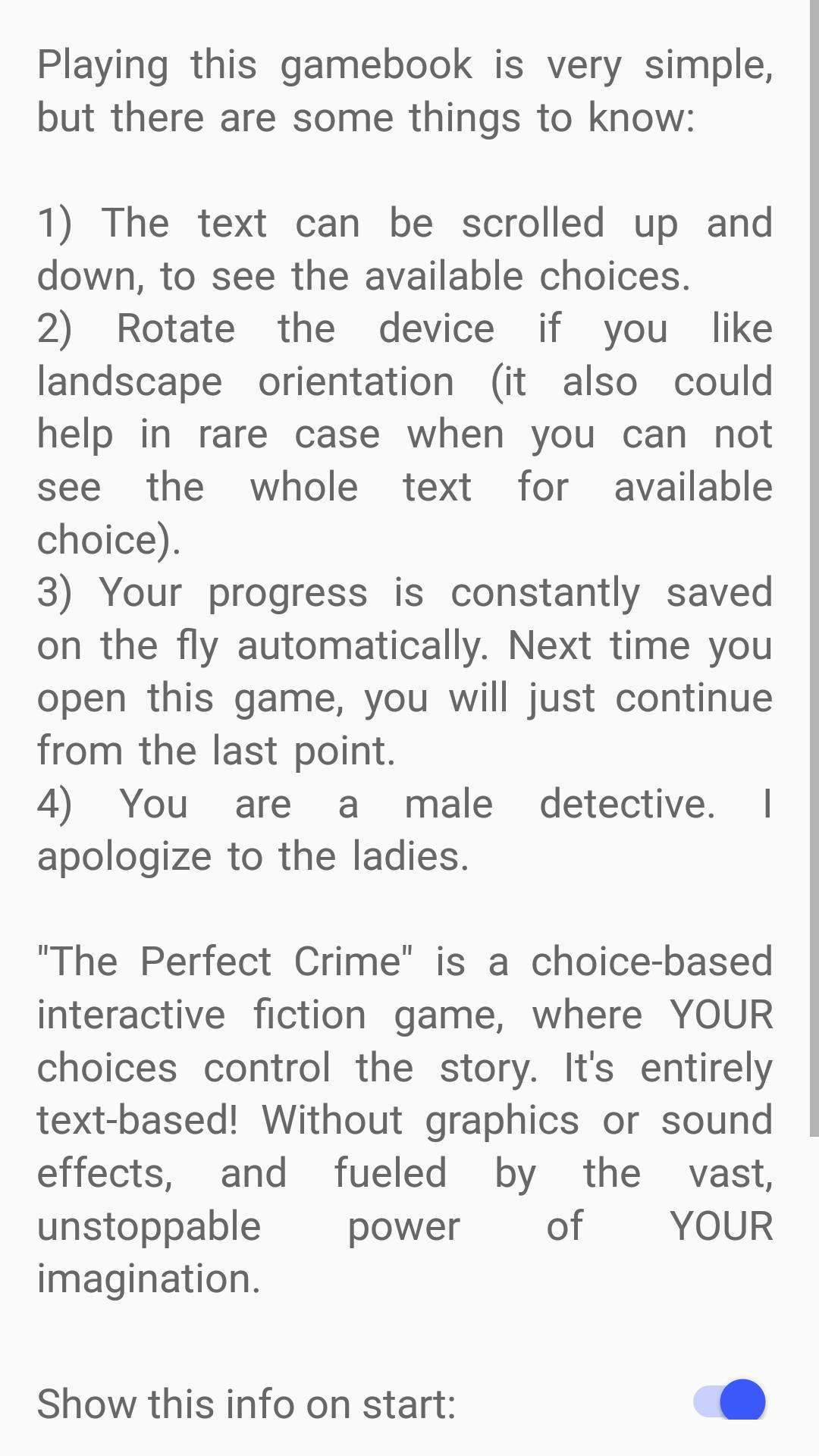 The Perfect Crime (DEMO)
