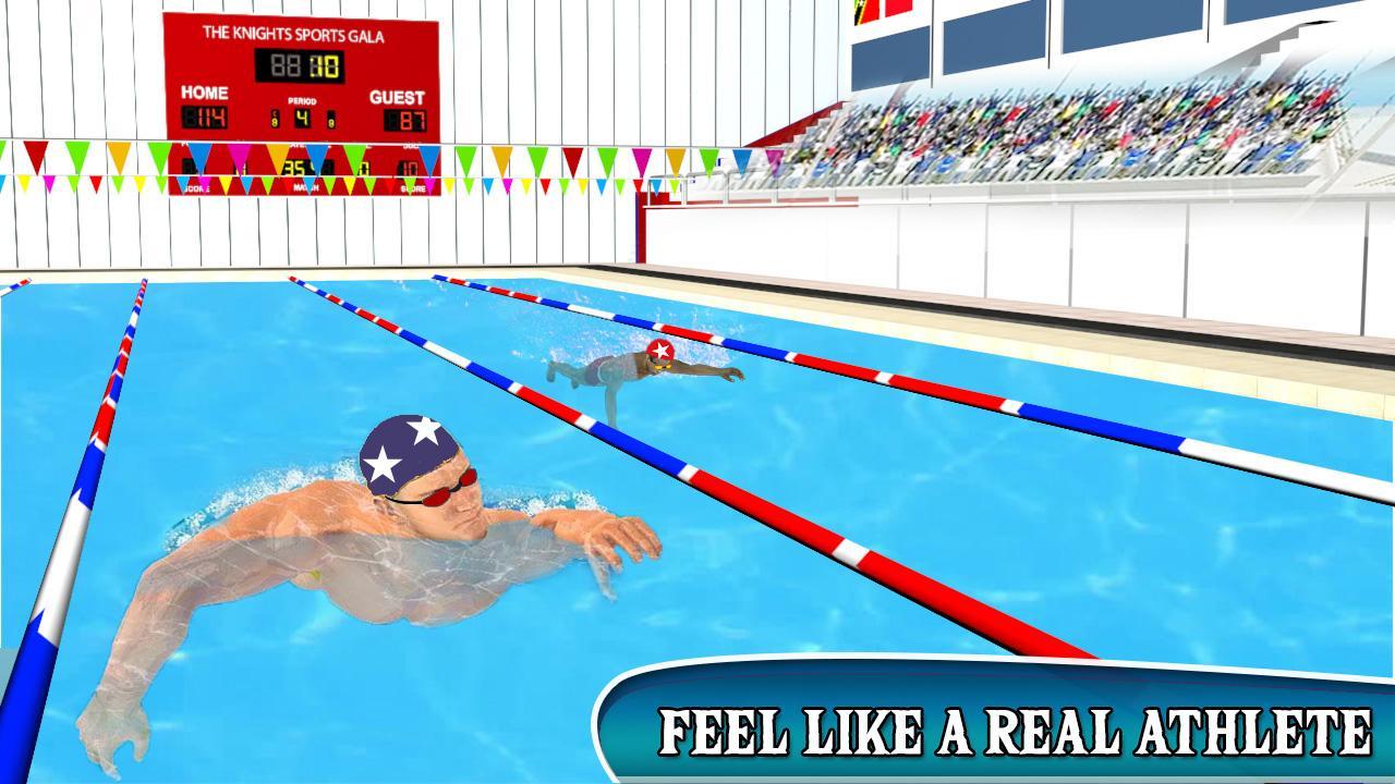 Water Swimming Race