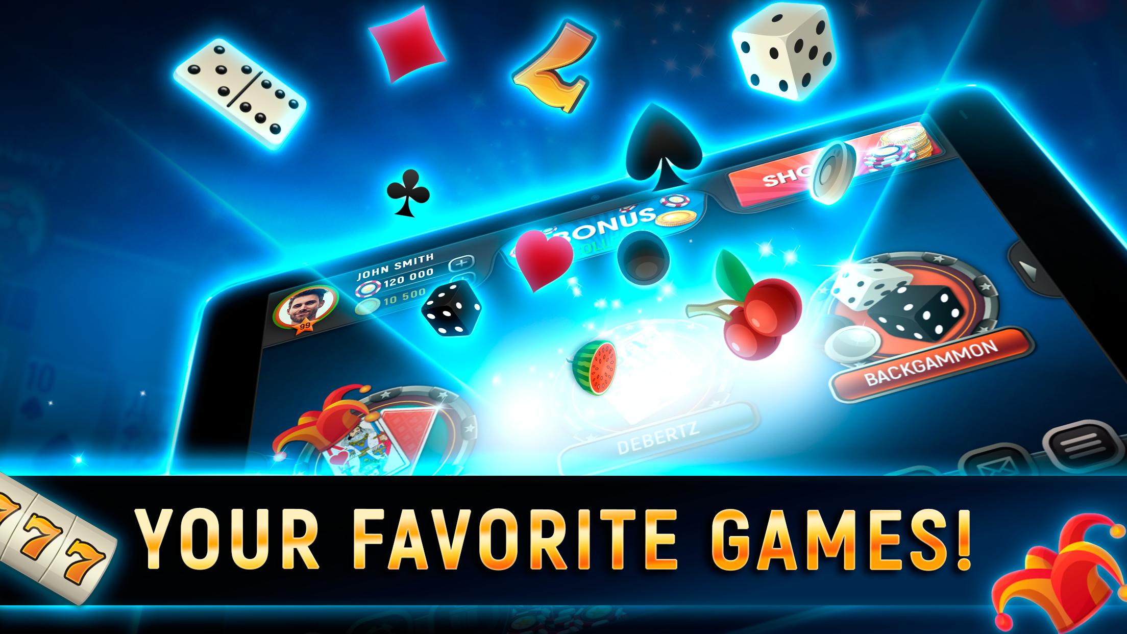 SG: poker, slots, backgammon a