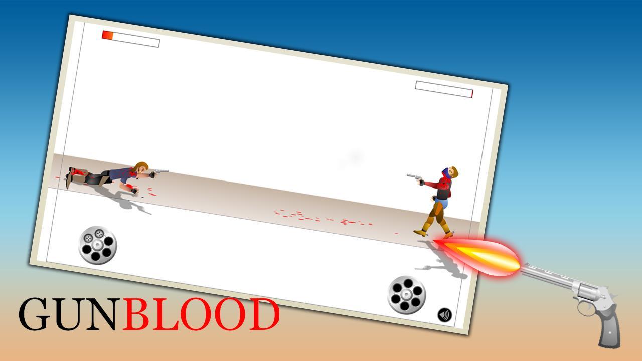 Western Cowboy Gun Blood