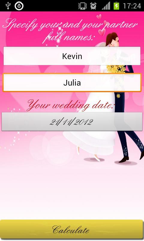 Wedding Tester
