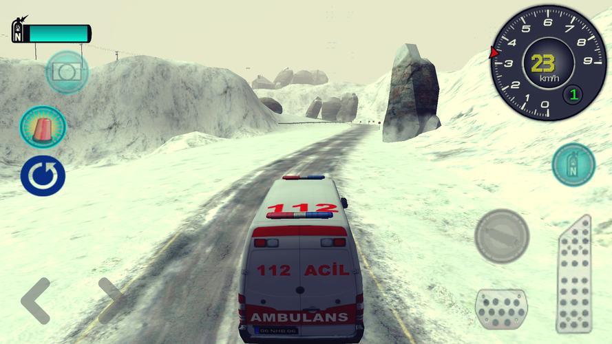 Drive Ambulance on Snow