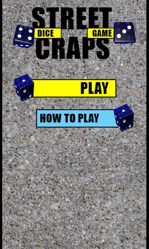 Street Craps Dice Game